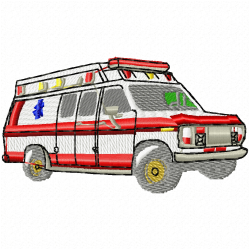 Ambulance Embroidery Design 3 Ambulance Embroidery Design 3